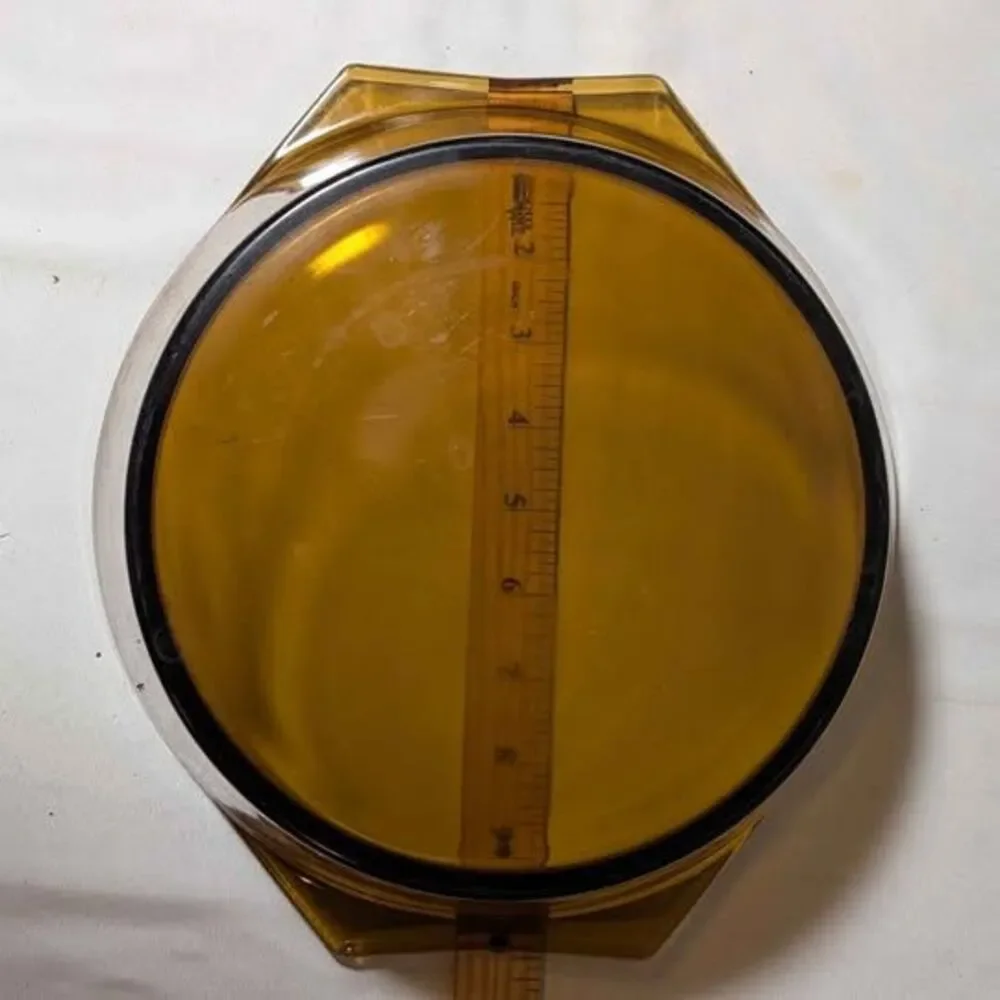 Vintage Arcopal France Amber Glass Casserole Dish